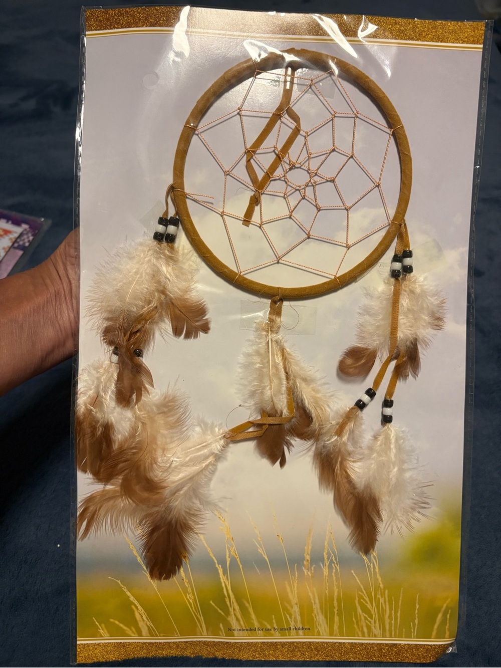 Handmade Brown and Cream Dreamcatcher Wall Decor